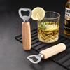 25pcs Personalized Stainless Steel Bottle Opener Bulk Wood Handheld Bottle Opener Customized Engraved Text, LOGO beer bottle opener Pool Party, Bachelor Party, Business Promotion Gift view 4