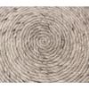 Moti Ellie Wool Pouf 20" x 20" x 14" - Silver view 3
