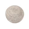 Moti Ellie Wool Pouf 20" x 20" x 14" - Silver view 4