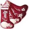 Christmas Stockings Personalized - Set of 4 - with Polar Bear Design, Title and Name - Custom Family Stockings for Kids - Xmas Fireplace Decoration view 1