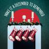 Christmas Stockings Personalized - Set of 4 - with Polar Bear Design, Title and Name - Custom Family Stockings for Kids - Xmas Fireplace Decoration view 2
