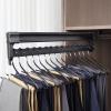 Pull Out Clothes Hanger Rail for Closet, Extendable Closet Rod with Sliding Rail, Adjustable Heavy Duty Steel Clothes Storage Hanger Rack Bar for Pants Coats Wardrobe Pull Out (Size : 547mm) view 1