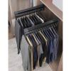 Pull Out Clothes Hanger Rail for Closet, Extendable Closet Rod with Sliding Rail, Adjustable Heavy Duty Steel Clothes Storage Hanger Rack Bar for Pants Coats Wardrobe Pull Out (Size : 547mm) view 4