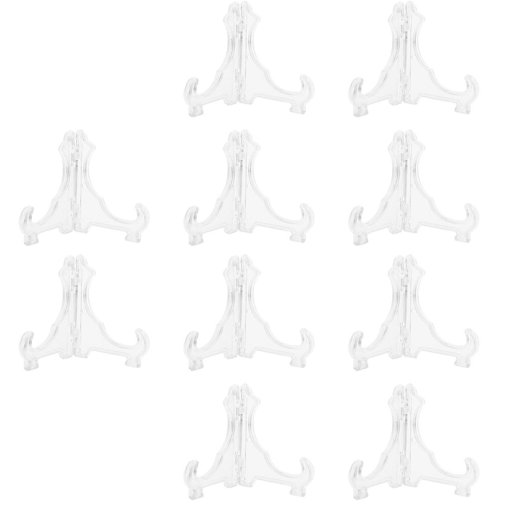 Mipcase Acrylic Coin Display Easel Holders 10pcs Triangular Stands