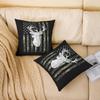 American Flag Cushion Covers 20x20 Set of 2, Deer Hunting Camo Throw Pillow Covers For Outdoors Car Chair, Military Camouflage Pillow Covers, Western Rustic Farmhouse Stars Stripes Cushion Cases view 2