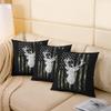American Flag Cushion Covers 20x20 Set of 2, Deer Hunting Camo Throw Pillow Covers For Outdoors Car Chair, Military Camouflage Pillow Covers, Western Rustic Farmhouse Stars Stripes Cushion Cases view 4