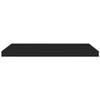 1pcs Floating Shelves Wall Mounted, High Gloss Black MDF Wall Shelves for Bedroom with Invisible Brackets, Black Shelves for Wall Decor, Modern Wood Shelf for Bathroom, Living Room, 31.5"x9.3"x1.5" view 3