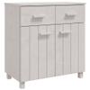 GOLINPEILO Wooden Sideboard Modern Storage Cabinet Buffet Table Kitchen Storage Accent Entryway Console Sideboard with 2 Doors and 2 Drawers for Living Room, Kitchen 31.1"x15.7"x31.5"(E) White view 3