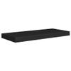 2pcs Floating Shelves Wall Mounted, High Gloss Black MDF Wall Shelves for Bedroom with Invisible Brackets, Black Shelves for Wall Decor, Modern Wood Shelf for Bathroom, Living Room, 23.6"x9.3 x1.5" view 4