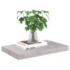 2pcs Floating Shelves Wall Mounted, Concrete Gray MDF Wall Shelves for Bedroom with Invisible Brackets, Gray Shelves for Wall Decor, Modern Wood Shelf for Bathroom, Living Room, 19.7"x9.1"x1.5" view 3