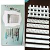 AVRYN Wall Mounted Hook,9-in-1 Necklace Jewellery Holder,Self Adhesive Wall Hanging Storage Hooks Jewelry Display Organizer Necklace Hanger Stand for Earrings(White) (Color : White) view 1