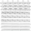 AVRYN Wall Mounted Hook,9-in-1 Necklace Jewellery Holder,Self Adhesive Wall Hanging Storage Hooks Jewelry Display Organizer Necklace Hanger Stand for Earrings(White) (Color : White) view 2