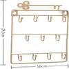 AVRYN Wall Mounted Hook,Door Back Rack Key Holder,Metal Key Hanger for Wall with 11 Key Hooks,Hooks Rack for Hat,Towel,Leash,Jewelry and Keys(Bronze) (Color : Bronze) view 4