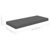 4pcs Floating Shelves Wall Mounted, High Gloss Gray MDF Wall Shelves for Bedroom with Invisible Brackets, Gray Shelves for Wall Decor, Modern Wood Shelf for Bathroom, Living Room, 23.6"x9.3 x1.5" view 2