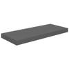 4pcs Floating Shelves Wall Mounted, High Gloss Gray MDF Wall Shelves for Bedroom with Invisible Brackets, Gray Shelves for Wall Decor, Modern Wood Shelf for Bathroom, Living Room, 23.6"x9.3 x1.5" view 4