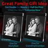 ArtPix 3D Crystal Photo Frame with LED Lights, Customized Day Gifts for Women, Men, Wife, Husband, Mom, Great Personalized Gifts With Your Own Photo, 2D Photo Crystal, Custom 2D Picture view 2