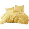 800 Thread Count 5pcs Cotton Oversized King Size Duvet Cover All Season Gold Comforter Cover Oversized King (116'' x 98'') view 1