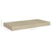 GOLINPEILO 4pcs Floating Shelves Wall Mounted, Oak MDF Wall Shelves for Bedroom with Invisible Brackets, Oak Shelves for Wall Decor, Modern Wood Shelf for Bathroom, Living Room, 19.7"x9.1"x1.5" view 2