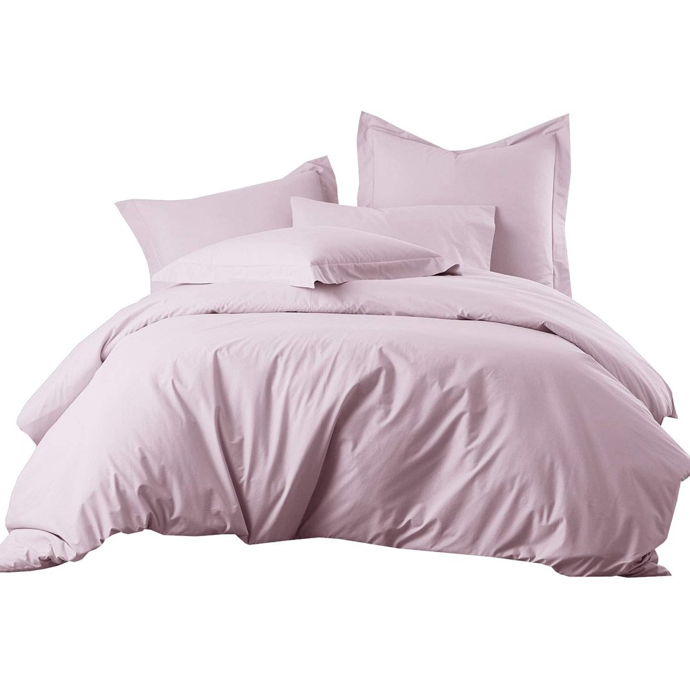 800 Thread Count 5pcs Cotton Super King Size Duvet Cover All Season Lilac Comforter Cover Super King 120x120