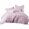 800 Thread Count 5pcs Cotton Super King Size Duvet Cover All Season Lilac Comforter Cover Super King 120x120 view 1
