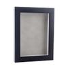 11x14 Shadow Box Frame Black Wood | with a 3/4" Usable Display Depth | Includes a Light Grey Real Suede Texture Acid-Free Backing Board, UV Resistant Acrylic, and Hanging Hardware view 1