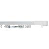 Infinette Motorized Center-Open Curtain Rod in White with Plug-in Motor and Remote, 60 Inches view 1