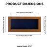 13x34 Shadow Box Frame Light Brown Wood | with a 3/4" Usable Display Depth | Includes a Navy Blue Real Suede Texture Acid-Free Backing Board, UV Resistant Acrylic, and Hanging Hardware view 4