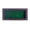 10x20 Shadow Box Frame Brown Walnut Wood | with a 3/4" Usable Display Depth | Includes a Forest Green Real Suede Texture Acid-Free Backing Board, UV Resistant Acrylic, and Hanging Hardware view 2