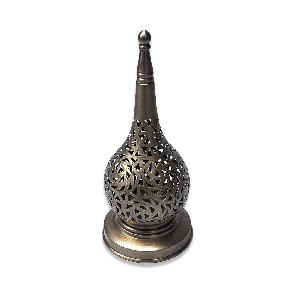 ARTISTOR Candle Lantern Decorative, Tealight Candle Holder, Gold and Silver Votive Candle Holders Set for Wedding & Home Decor (Lantern - Silver, Large)