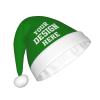 Custom Christmas Hat Custom Santa Hat Company Santa Hat Bulk Custom Christmas Decor Hat Team Personalized Christmas Hat Green Santa Hat view 2