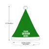 Custom Christmas Hat Custom Santa Hat Company Santa Hat Bulk Custom Christmas Decor Hat Team Personalized Christmas Hat Green Santa Hat view 3