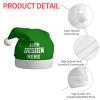 Custom Christmas Hat Custom Santa Hat Company Santa Hat Bulk Custom Christmas Decor Hat Team Personalized Christmas Hat Green Santa Hat view 4