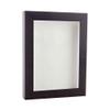 11x14 Shadow Box Frame Brown Walnut Wood | with a 3/4" Usable Display Depth | Includes a White Real Suede Texture Acid-Free Backing Board, UV Resistant Acrylic, and Hanging Hardware view 1