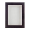 11x14 Shadow Box Frame Brown Walnut Wood | with a 3/4" Usable Display Depth | Includes a White Real Suede Texture Acid-Free Backing Board, UV Resistant Acrylic, and Hanging Hardware view 2