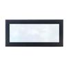 13x34 Shadow Box Frame Charcoal Gray Wood | with a 3/4" Usable Display Depth | Includes a White Real Suede Texture Acid-Free Backing Board, UV Resistant Acrylic, and Hanging Hardware view 3
