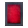 11x14 Shadow Box Frame Charcoal Gray Wood | with a 3/4" Usable Display Depth | Includes a Red Real Suede Texture Acid-Free Backing Board, UV Resistant Acrylic, and Hanging Hardware view 3