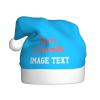 Custom Santa Hat Design Your Own Hats Christmas Personalized Hat Family Womens Mens Christmas Party Decor Hat Blue Santa Hat view 1