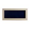 10x20 Shadow Box Frame White Washed Wood | with a 3/4" Usable Display Depth | Includes a Navy Blue Real Suede Texture Acid-Free Backing Board, UV Resistant Acrylic, and Hanging Hardware view 3
