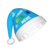 Custom Personalized Family Christmas Hats - Blue Santa Hat for Women & Men view 2