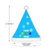 Custom Personalized Family Christmas Hats - Blue Santa Hat for Women & Men view 3