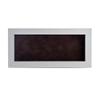 13x34 Shadow Box Frame White Wood | with a 3/4" Usable Display Depth | Includes a Brown Real Suede Texture Acid-Free Backing Board, UV Resistant Acrylic, and Hanging Hardware view 3