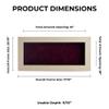 16x28 Shadow Box Frame White Washed Wood | with a 3/4" Usable Display Depth | Includes a Brown Real Suede Texture Acid-Free Backing Board, UV Resistant Acrylic, and Hanging Hardware view 4
