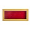 10x20 Shadow Box Frame Natural Wood | with a 3/4" Usable Display Depth | Includes a Red Real Suede Texture Acid-Free Backing Board, UV Resistant Acrylic, and Hanging Hardware view 3