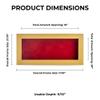 10x20 Shadow Box Frame Natural Wood | with a 3/4" Usable Display Depth | Includes a Red Real Suede Texture Acid-Free Backing Board, UV Resistant Acrylic, and Hanging Hardware view 4