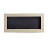 10x20 Shadow Box Frame White Washed Wood | with a 3/4" Usable Display Depth | Includes a Dark Grey Real Suede Texture Acid-Free Backing Board, UV Resistant Acrylic, and Hanging Hardware view 3
