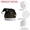 Custom Santa Hat Personalized Hats for Men Company Santa Hat Bulk Custom Christmas Decor Hat Team Personalized Christmas Hat Black Santa Hat view 4