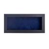 10x20 Shadow Box Frame Black Wood | with a 3/4" Usable Display Depth | Includes a Navy Blue Real Suede Texture Acid-Free Backing Board, UV Resistant Acrylic, and Hanging Hardware view 2