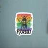 Be Yourself 5 Inch Waterproof Decal Sticker Wall Window Coexist Diversity Equal Equality Feminist Human Rights Strong Progress Be Kind Freedom Love Power American Relationship Rainbow Brave Nonbinary Pride CS1562-2PK view 2