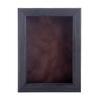 11x14 Shadow Box Frame Barnwood Black Wood | with a 1" Usable Display Depth | Includes a Brown Real Suede Texture Acid-Free Backing Board, UV Resistant Acrylic, and Hanging Hardware view 2