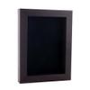 11x14 Shadow Box Frame Brown Walnut Wood | with a 3/4" Usable Display Depth | Includes a Black Real Suede Texture Acid-Free Backing Board, UV Resistant Acrylic, and Hanging Hardware view 1